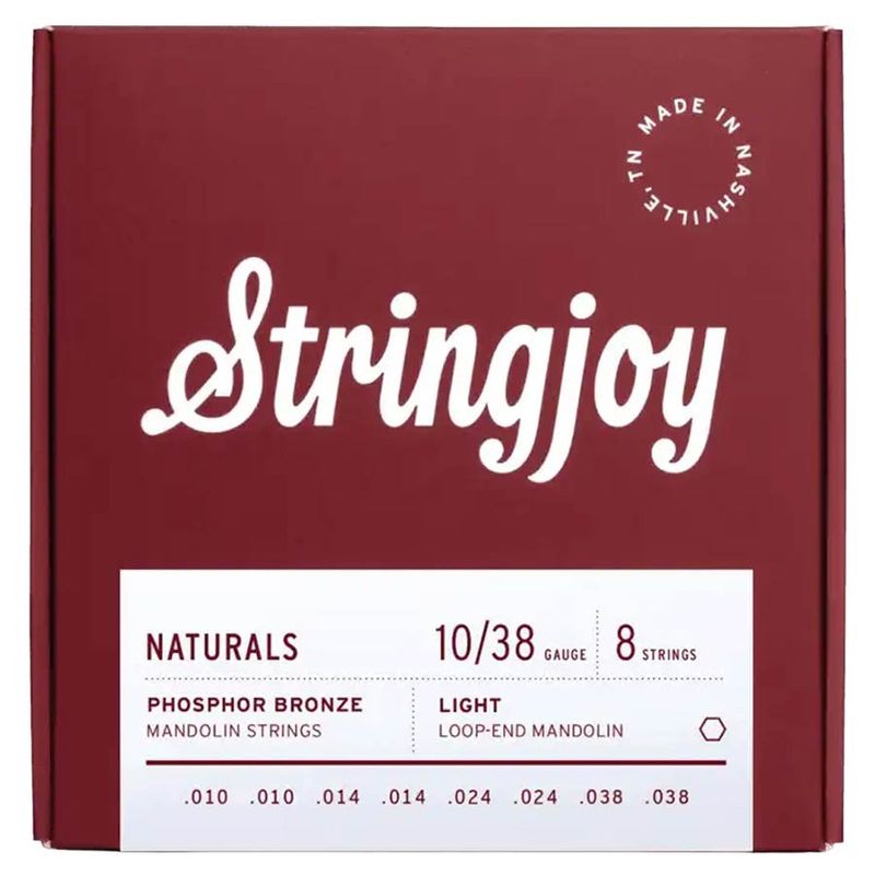 Stringjoy SJ-NB1038 Naturals mandolinsträngar, phosphor bronze 10–38, light