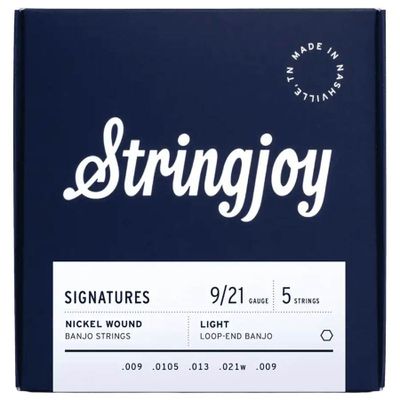 Stringjoy SJ-NW0921 Signatures banjosträngar 5-strängad, nickel 9–21, light