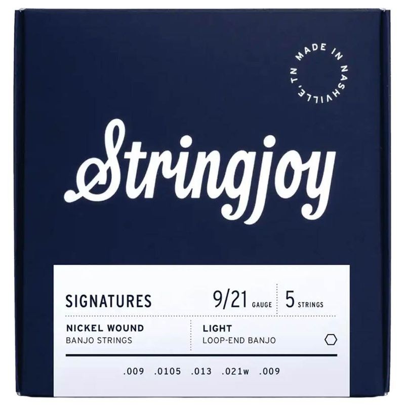 Stringjoy SJ-NW0921 Signatures banjosträngar 5-strängad, nickel 9–21, light