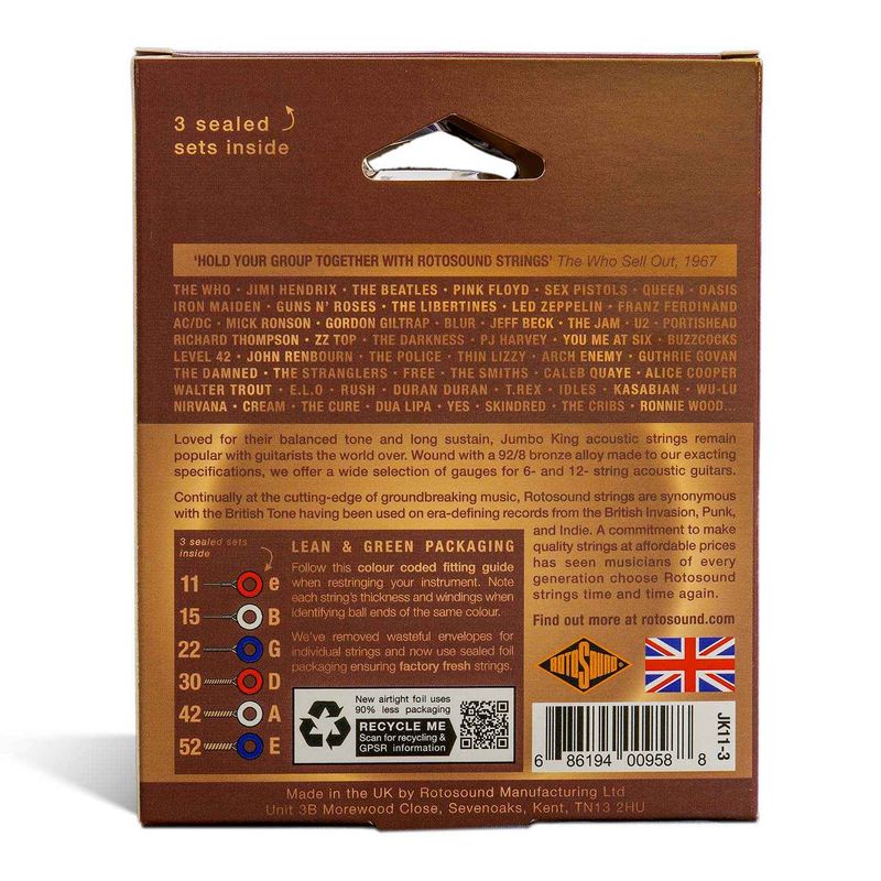 Rotosound JK11-3 Jumbo King 3-pack – bild 2