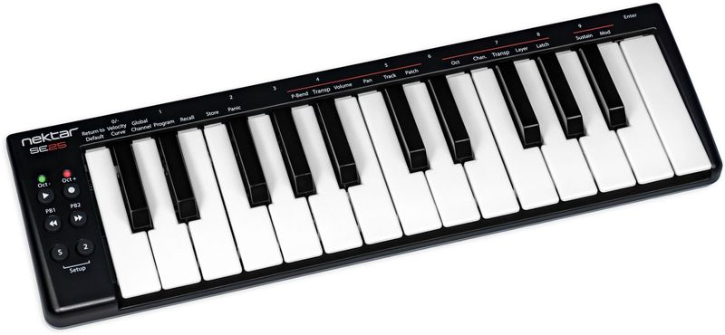 SE25 MIDI-keyboard, 25 minitangenter – bild 2