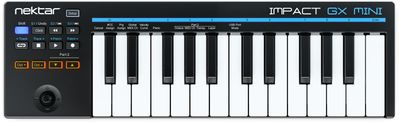 Impact GX Mini MIDI-keyboard, 25 minitangenter
