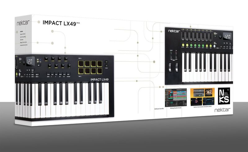 Impact LX49 mk3 MIDI-keyboard, 49 tangenter – bild 5
