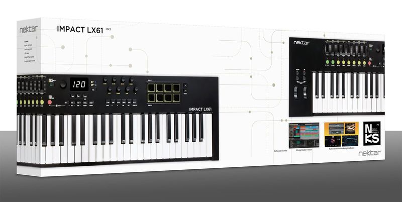 Impact LX61 mk3 MIDI-keyboard, 61 tangenter – bild 5