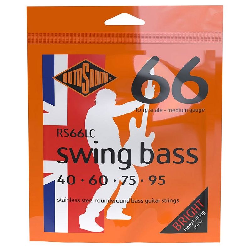 Rotosound RS66LC Swing Bass 66 elbassträngar, rostfritt stål 40–95, medium