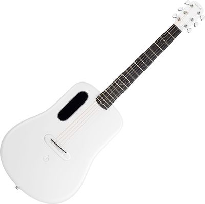 ME 4 Carbon 36" smart akustisk gitarr, vit, med Space Bag