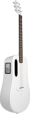 ME 4 Carbon 38" smart akustisk gitarr, vit, med Airflow Bag – bild 4