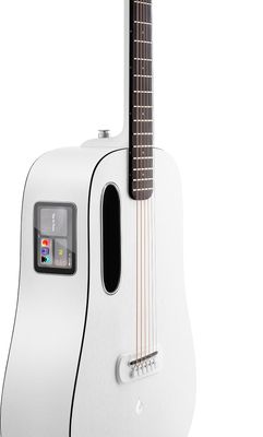 ME Play smart akustisk gitarr, Frost White, med Lite Bag – bild 2