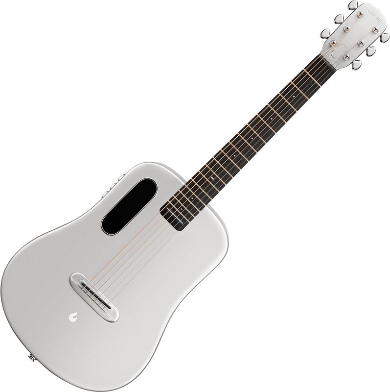 ME Air Carbon smart akustisk gitarr, Silver, med Airflow Bag