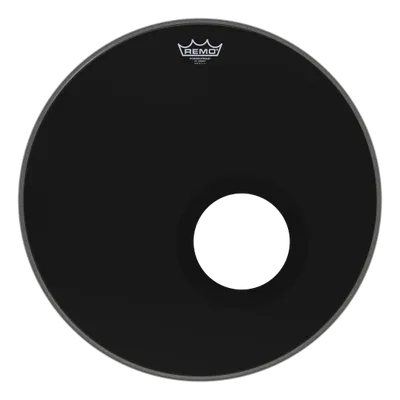 Remo P3-1020-ES-DM Powerstroke P3 Ebony bastrumskinn 20" med 5" DynamO