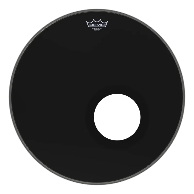 Remo P3-1020-ES-DM Powerstroke P3 Ebony bastrumskinn 20" med 5" DynamO