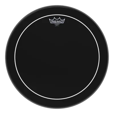 Remo ES-0616-PS Ebony Pinstripe pukskinn 16"
