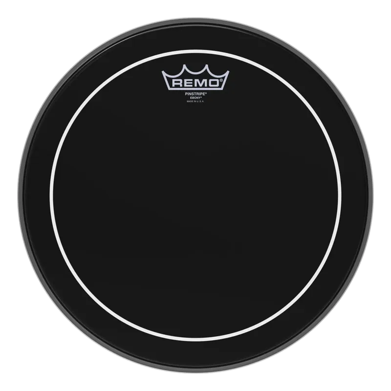Remo ES-0613-PS Ebony Pinstripe pukskinn 13"
