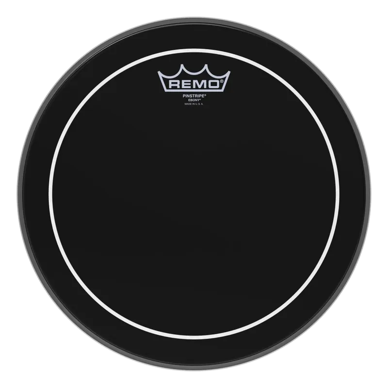 Remo ES-0612-PS Ebony Pinstripe pukskinn 12"