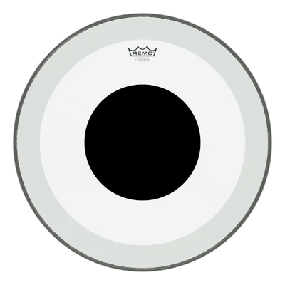 Remo P3-1322-10 Powerstroke P3 Clear Black Dot bastrumskinn 22"