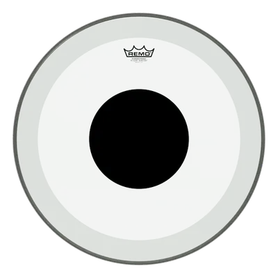 Remo P3-1320-10 Powerstroke P3 Clear Black Dot bastrumskinn 20"