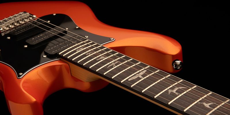 PRS SE NF3 Metallic Orange, greppbräda i rosewood – bild 4