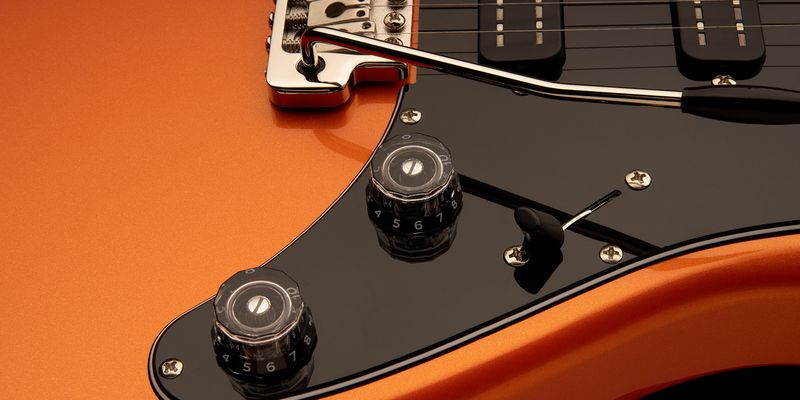 PRS SE NF3 Metallic Orange, greppbräda i rosewood – bild 5