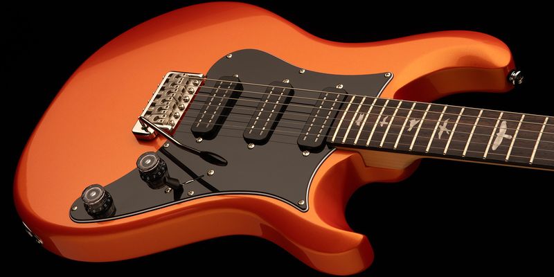 PRS SE NF3 Metallic Orange, greppbräda i rosewood – bild 3
