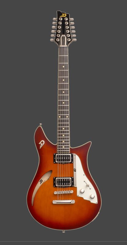 Duesenberg Double Cat 12-String Vintage Burst elgitarr