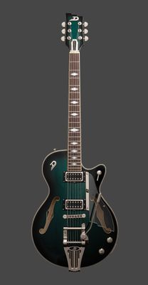 Duesenberg Starplayer TV DLX Catalina Green Burst elgitarr
