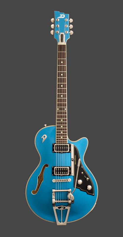 Duesenberg Starplayer TV Duo Tone Catalina Blue and White elgitarr