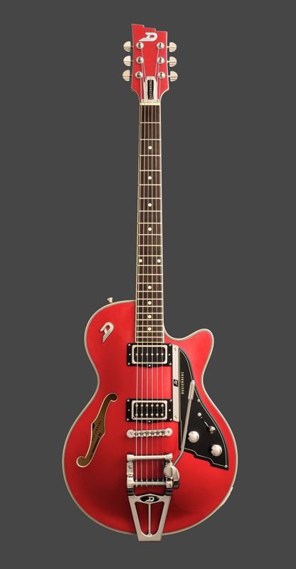 Duesenberg Starplayer TV Duo Tone Catalina Red and White elgitarr