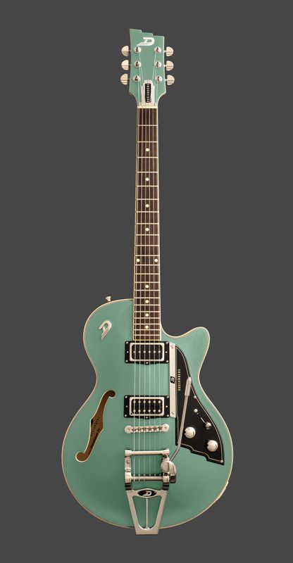 Duesenberg Starplayer TV Duo Tone Harbor Green and White elgitarr