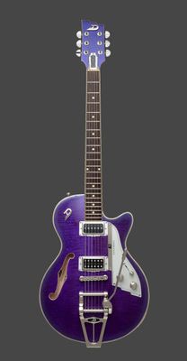 Duesenberg Starplayer TV Galaxy Purple Burst elgitarr