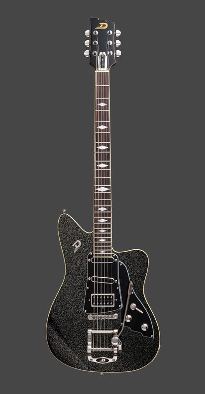 Duesenberg Paloma Baryton Black Sparkle elgitarr