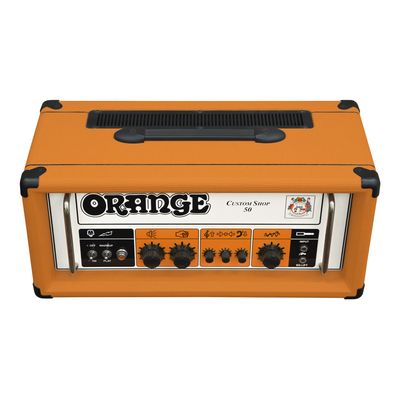 Orange Custom Shop 50 förstärkartopp, svart – bild 5
