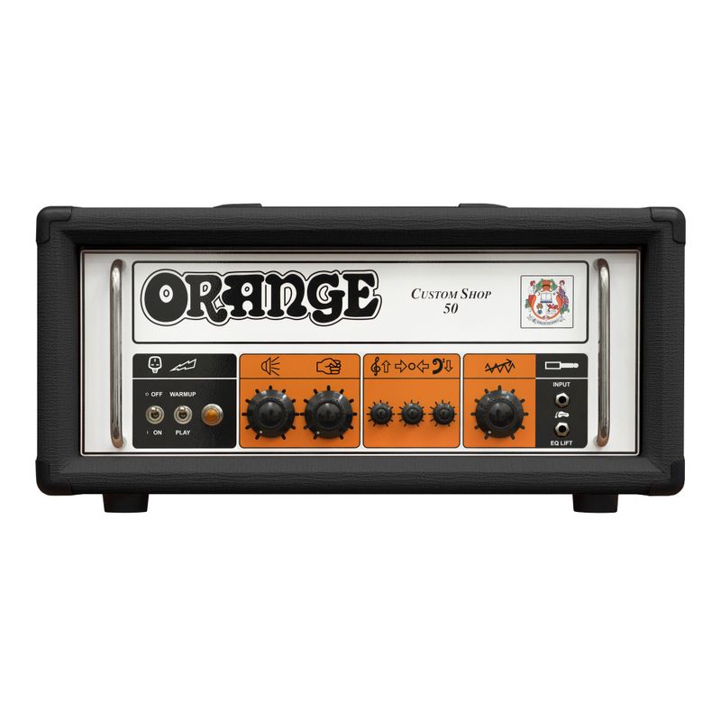 Orange Custom Shop 50 förstärkartopp, svart