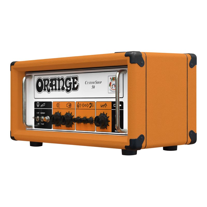 Orange Custom Shop 50 förstärkartopp, svart – bild 2