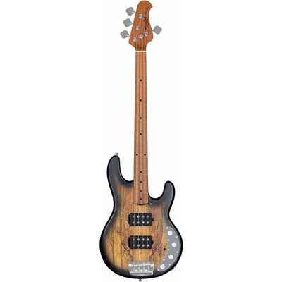 Sterling by Music Man StingRay RAY34HH elbas, Natural Burl Satin