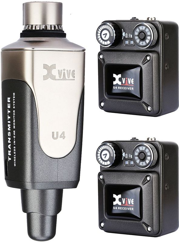 Xvive U4R2 trådlöst in-ear-system med två mottagare