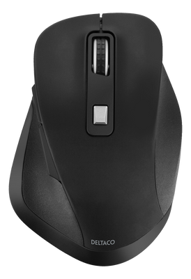 DELTACO Office Wireless ergonomic mouse, silent clicks, 2400 DPI