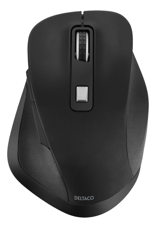 DELTACO Office Wireless ergonomic mouse, silent clicks, 2400 DPI