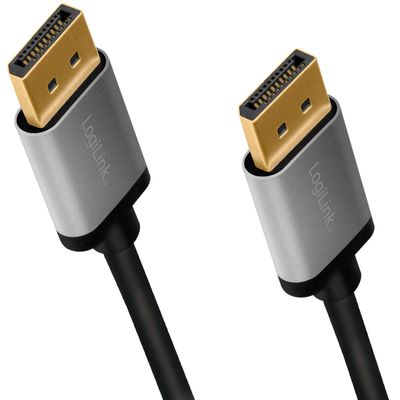 DisplayPort-kabel 4K/60Hz Aluminium 1m