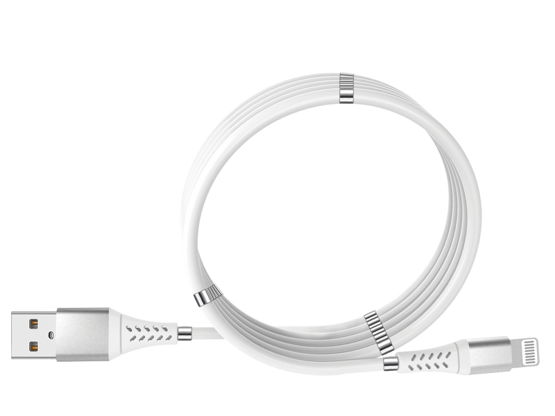 Magnetisk USB-A-lightning laddkabel, 1m