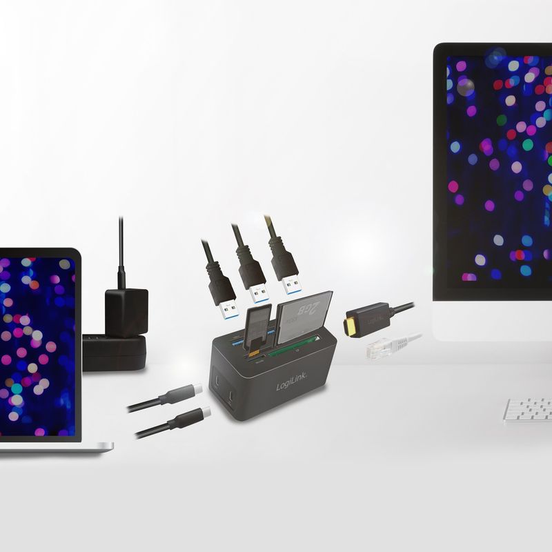 PC-/Mac-minidocka HDMI, USB-C, USB