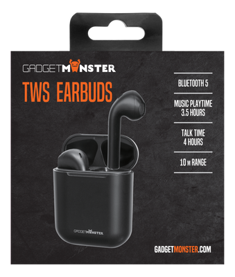 Hörlurar TWS Earbuds, svart