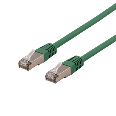 Nätverkskabel 3m U/FTP Cat6a, delta cert, LSZH, grön