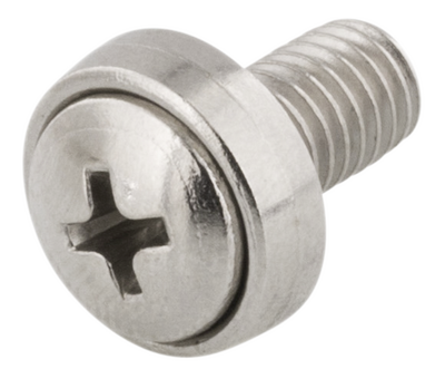 DELTACO, M6 screw set, star, (washers + screws + nuts) 10 pieces.