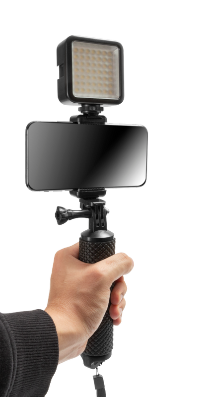 Vlogg-hållare med LED-belysning