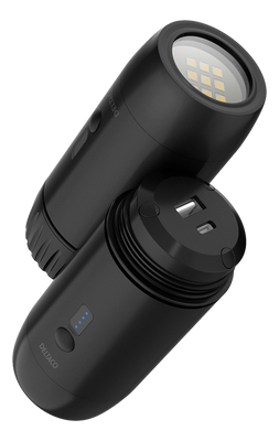 Powerbank 15 000mAh - IP67 med ficklampa