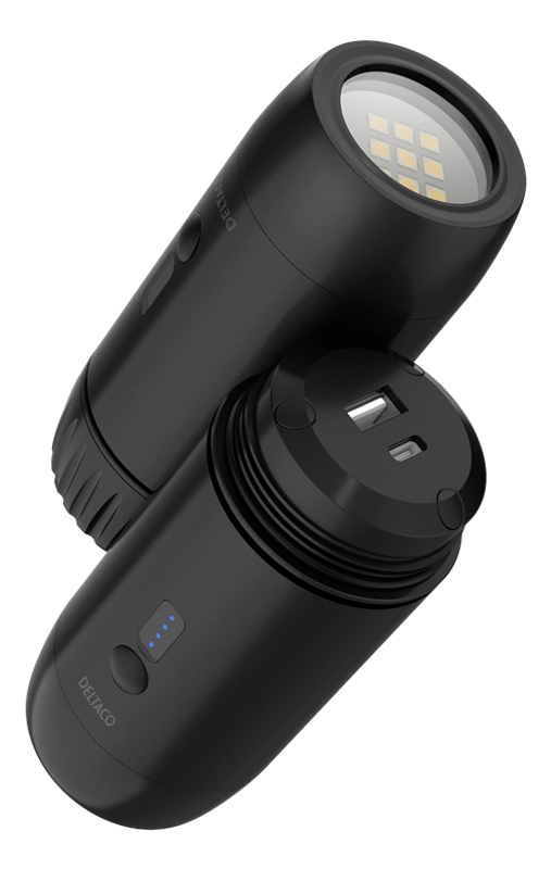 Powerbank 15 000mAh - IP67 med ficklampa