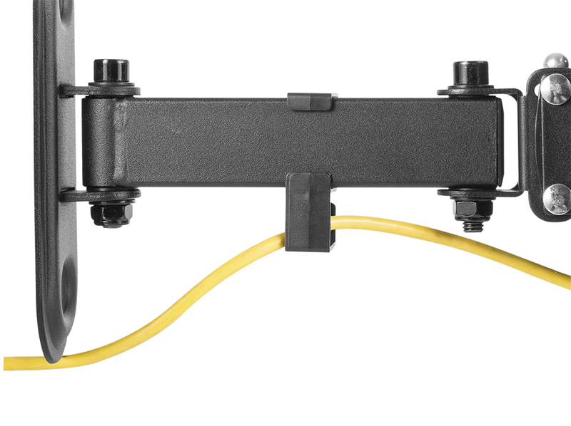 DELTACO Office, full-motion 2-way wall, 13"-27", 25kg, 75x75-100-100