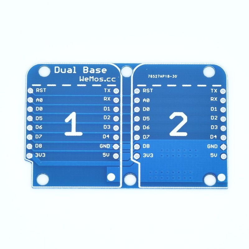 Dual Base for WeMos D1 Mini V2.0.0