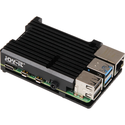Aluminium Heatsink Case for Raspberry Pi 4 - Slim - Joy-IT