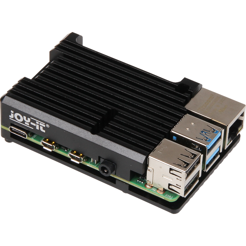 Aluminium Heatsink Case for Raspberry Pi 4 - Slim - Joy-IT